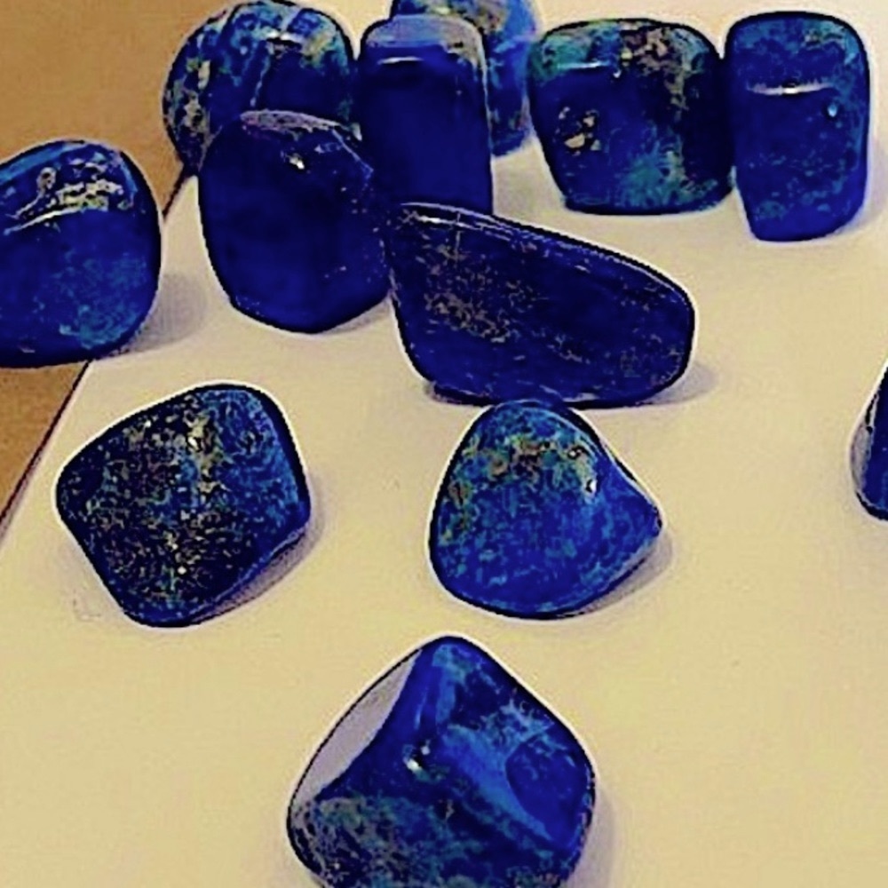 Authentic Lapis Lazuli Tumbles 💙✨ w/ loads of pyrite & vivid blue